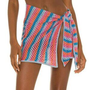 Lovers and Friends Zuri Sarong - Blue Multi Stripe